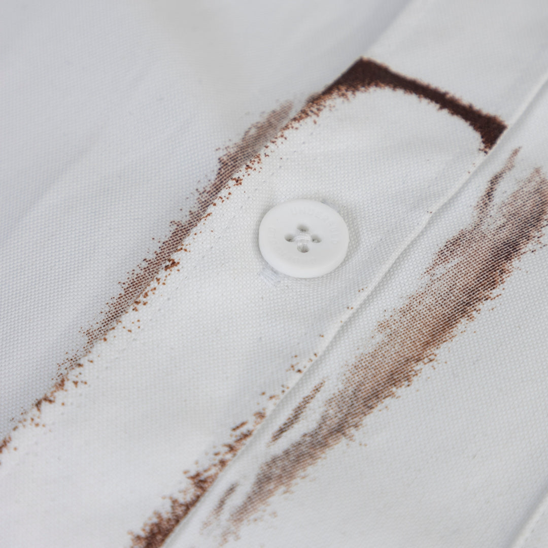 SPRING PRAY 4 LOVE BOXY FIT LONG SLEEVE SHIRT BURNT - WHITE