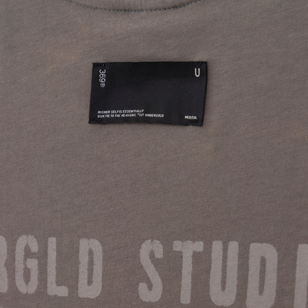 SPRING WORN LOGO T-SHIRT SANDBLAST - GRAY