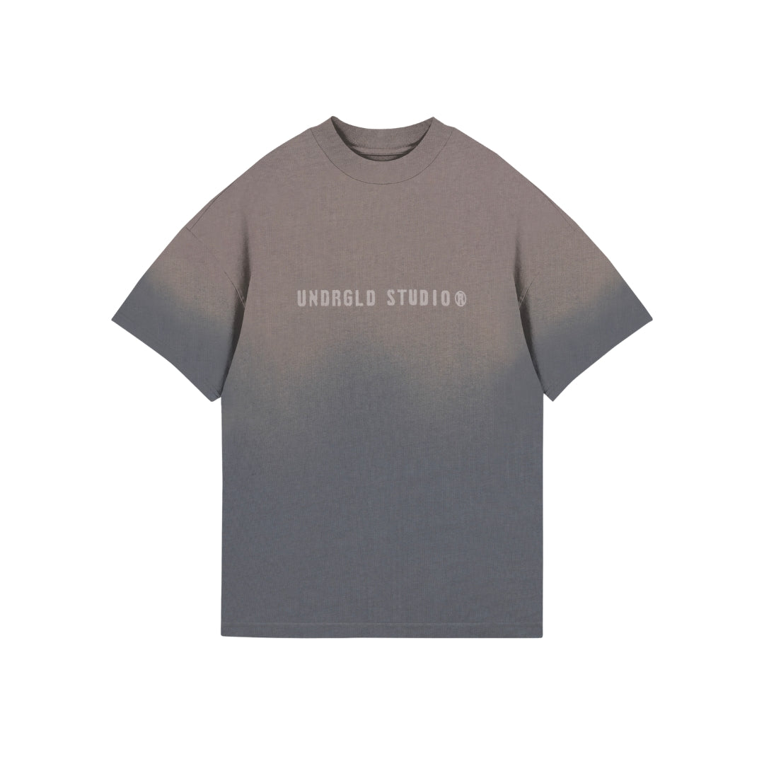 SPRING WORN LOGO T-SHIRT SANDBLAST - GRAY