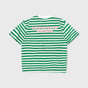 STRIPED NO FEAR TEE -  GREEN