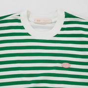 STRIPED NO FEAR TEE -  GREEN