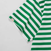 STRIPED NO FEAR TEE -  GREEN