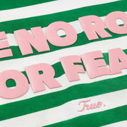 STRIPED NO FEAR TEE -  GREEN