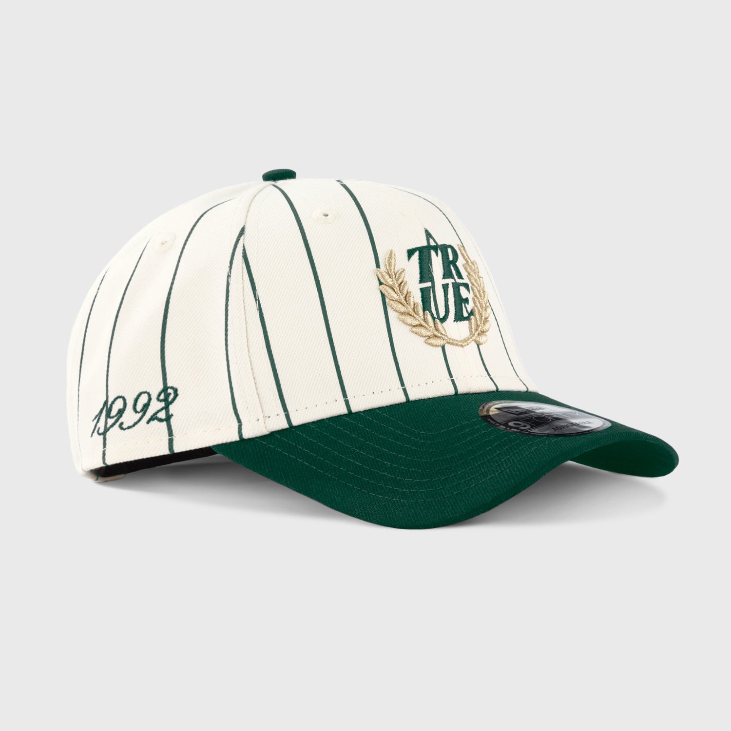TRUE X NEW ERA 940 PINESTRIPE DK GREEN