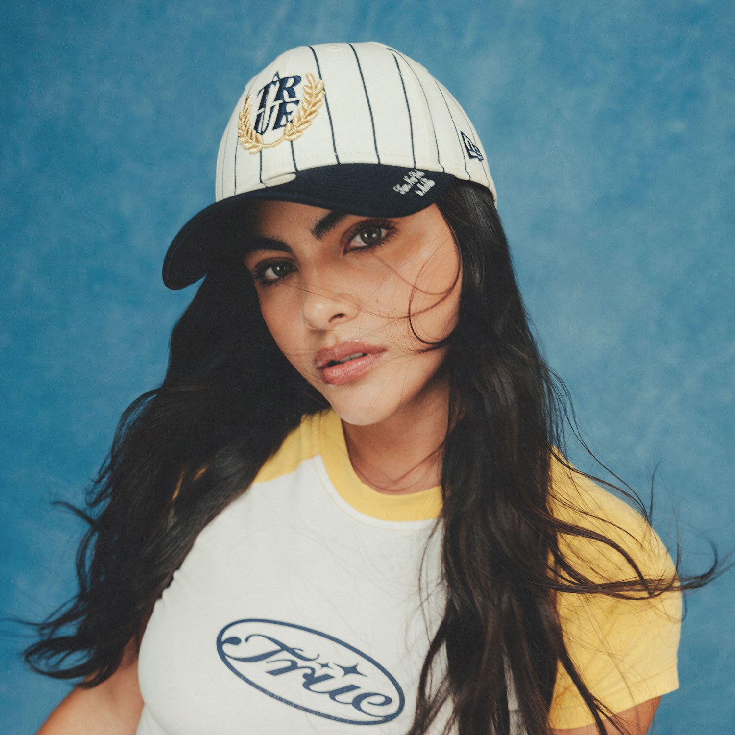 TRUE X NEW ERA 940 PINESTRIPE NAVY BLUE