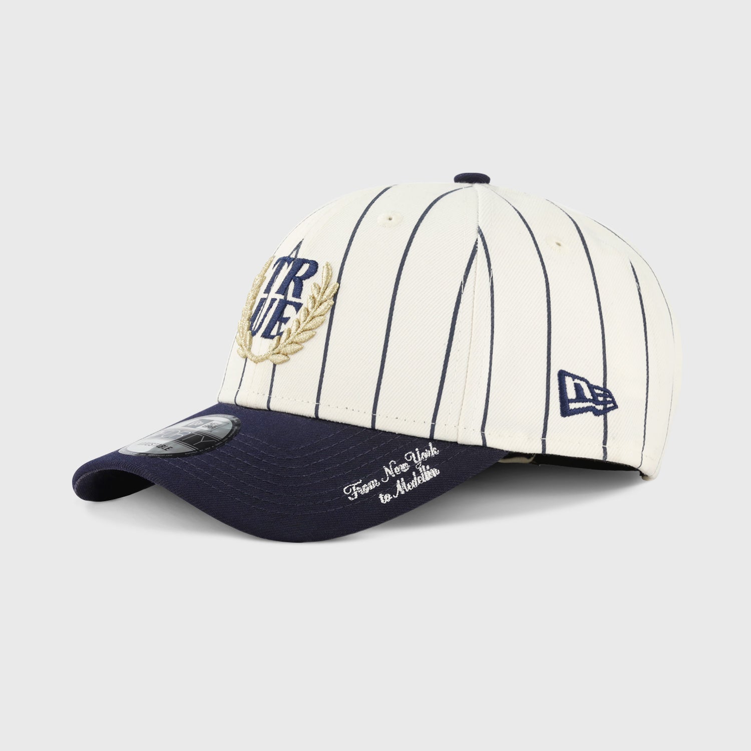 TRUE X NEW ERA 940 PINESTRIPE NAVY BLUE