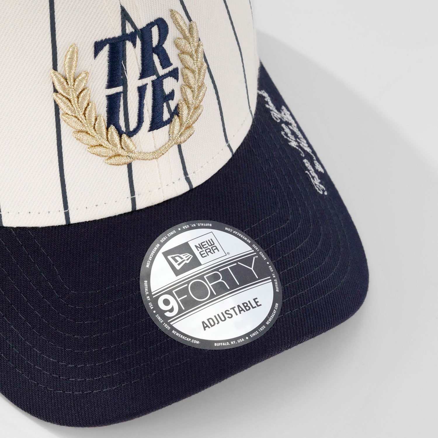 TRUE X NEW ERA 940 PINESTRIPE NAVY BLUE
