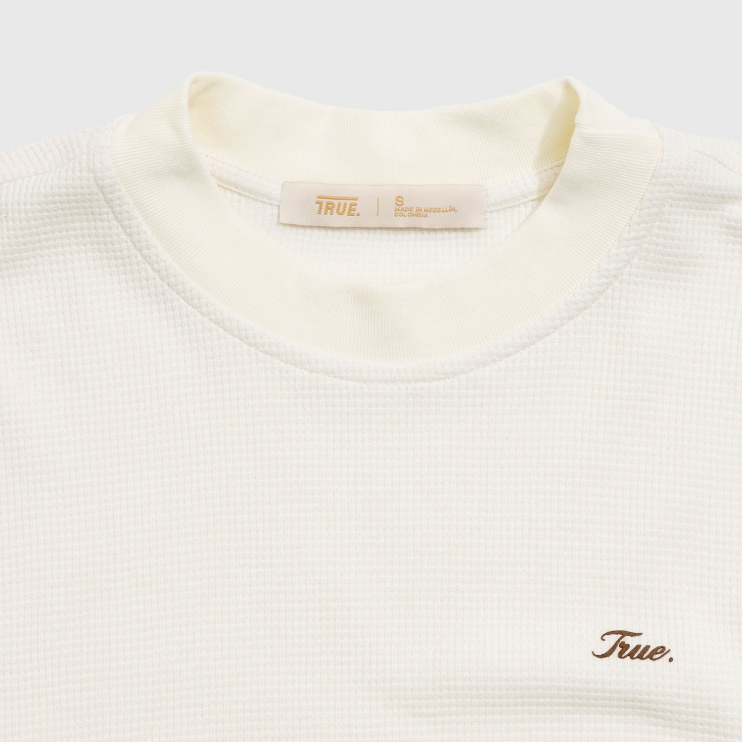 TEXTURED BOXY TEE - CREAM