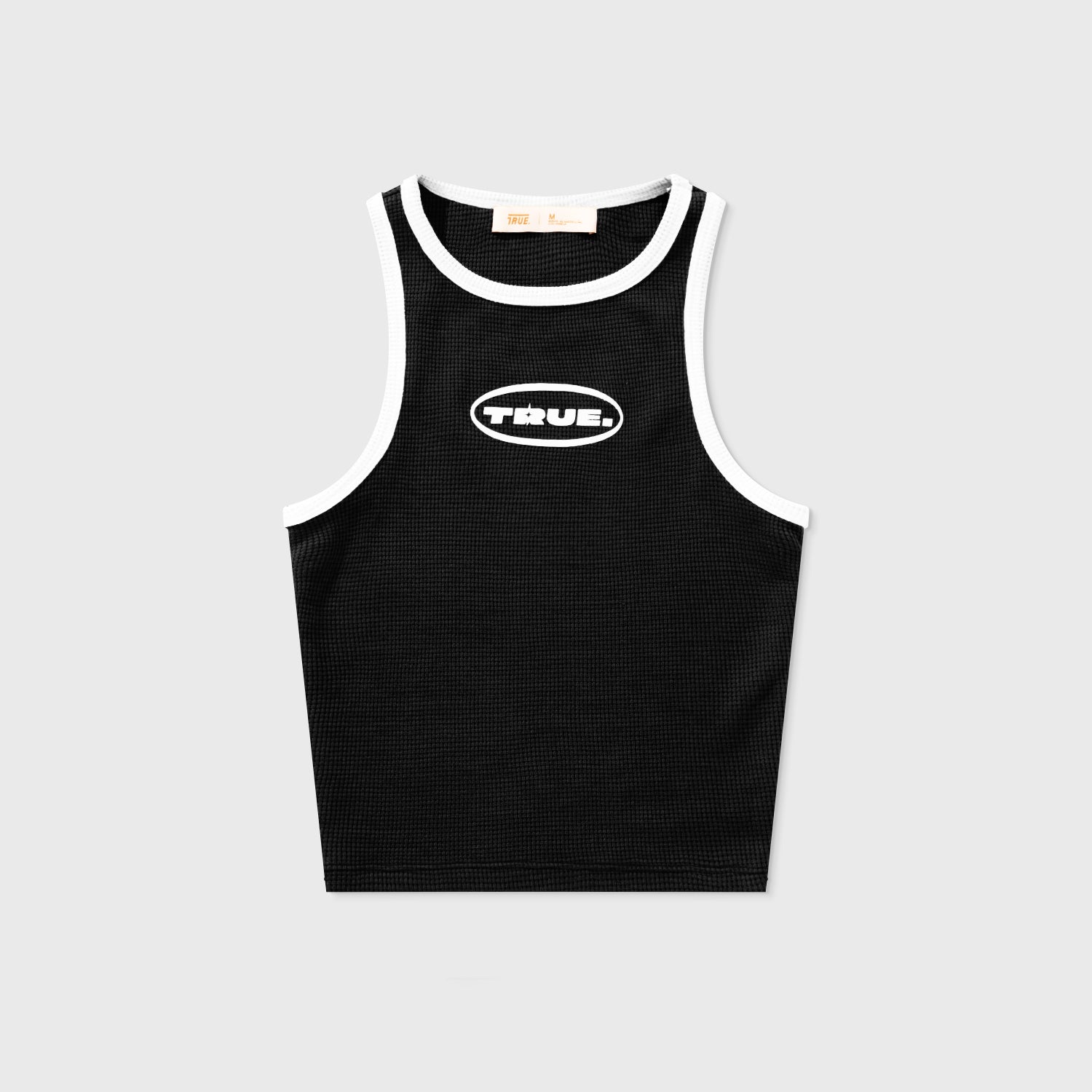 TEXTURED TANK TOP - BLACK