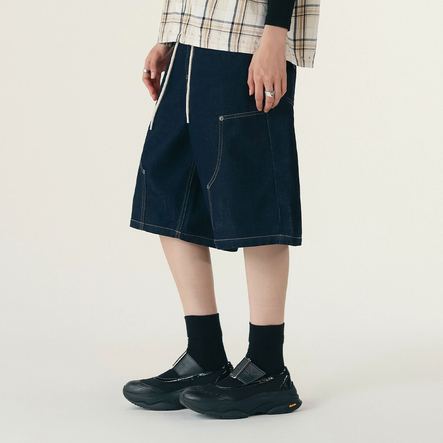 ALL STARS DENIM JORTS - BLUE
