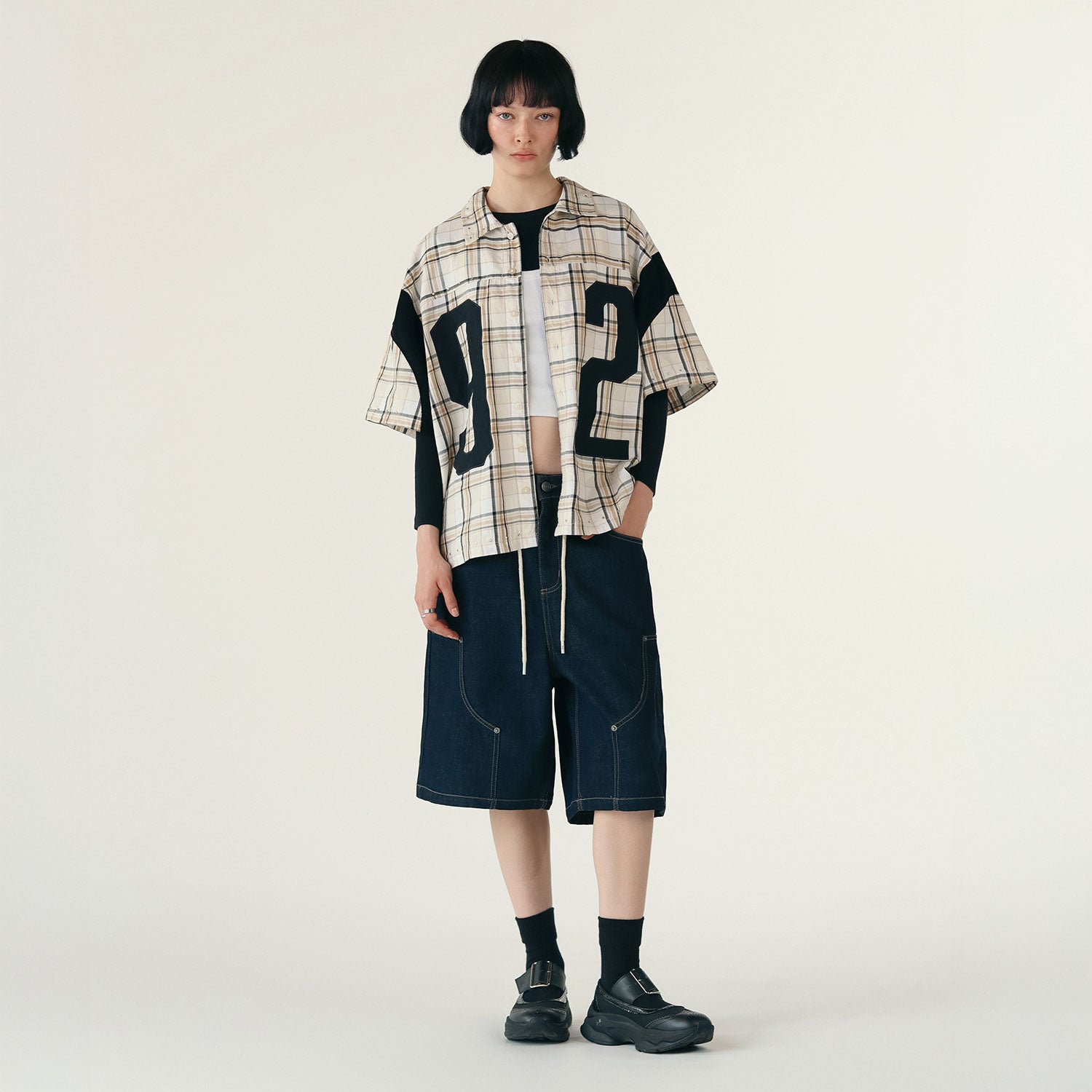ALL STARS DENIM JORTS - BLUE