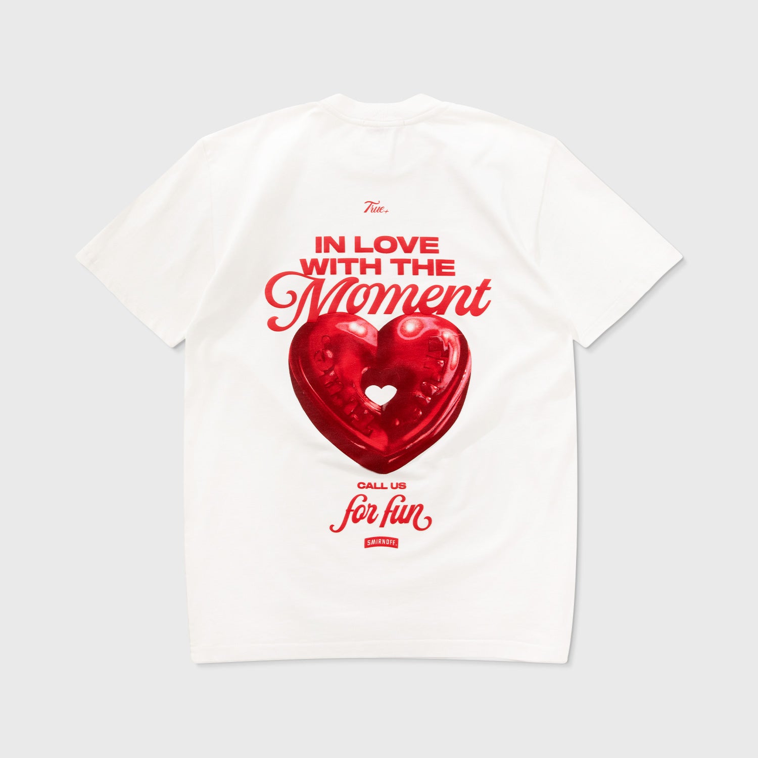 TRUE X SMIRNOFF LOVE T-SHIRT - CREAM
