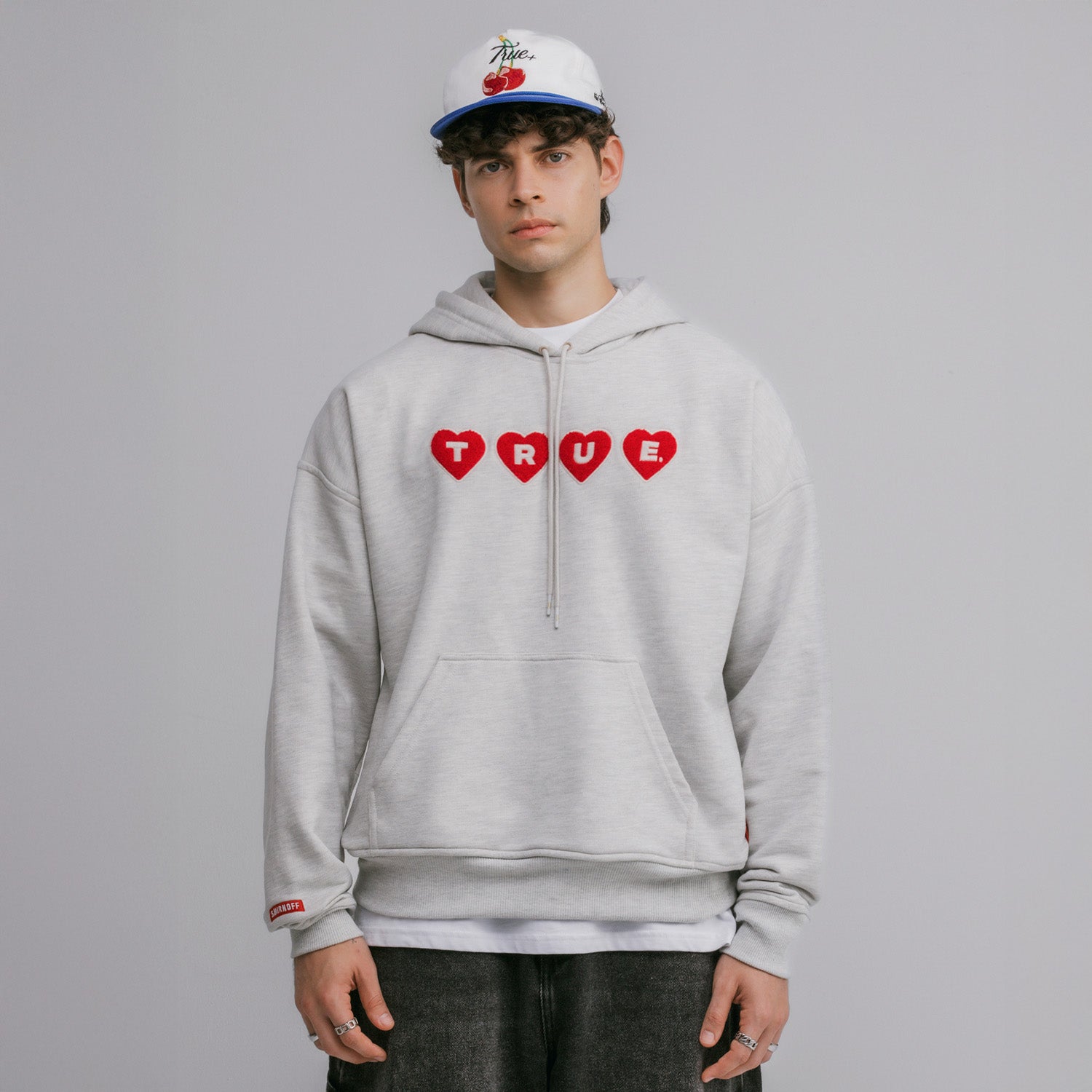 TRUE X SMIRNOFF HOODIE - GRAY