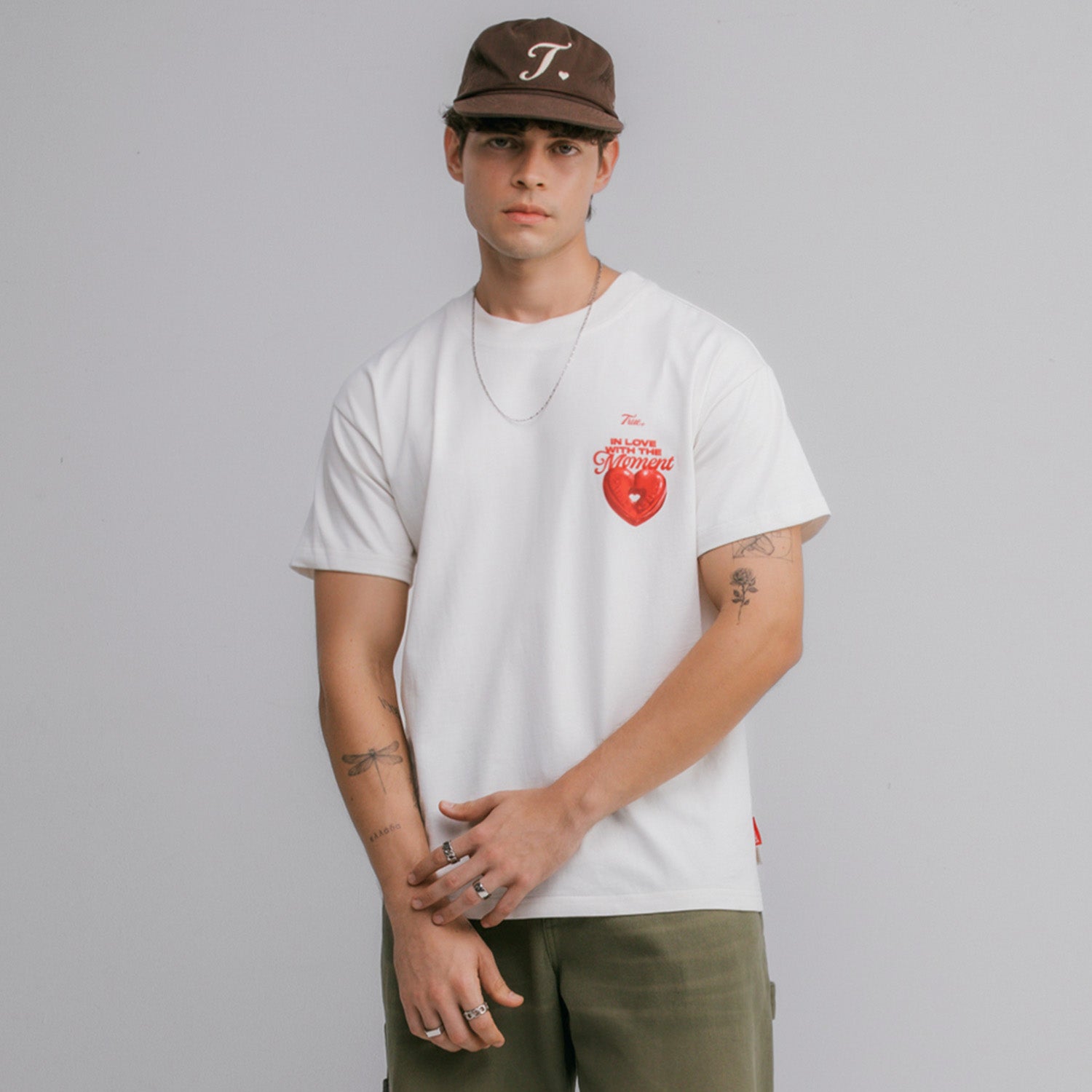 TRUE X SMIRNOFF LOVE T-SHIRT - CREAM