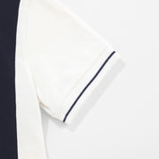 TRUE LOUNGE CROPPED POLO - NAVY BLUE