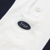 TRUE LOUNGE CROPPED POLO - NAVY BLUE