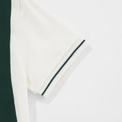 TRUE LOUNGE CROPPED POLO - PINE GREEN