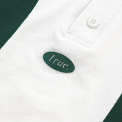 TRUE LOUNGE CROPPED POLO - PINE GREEN