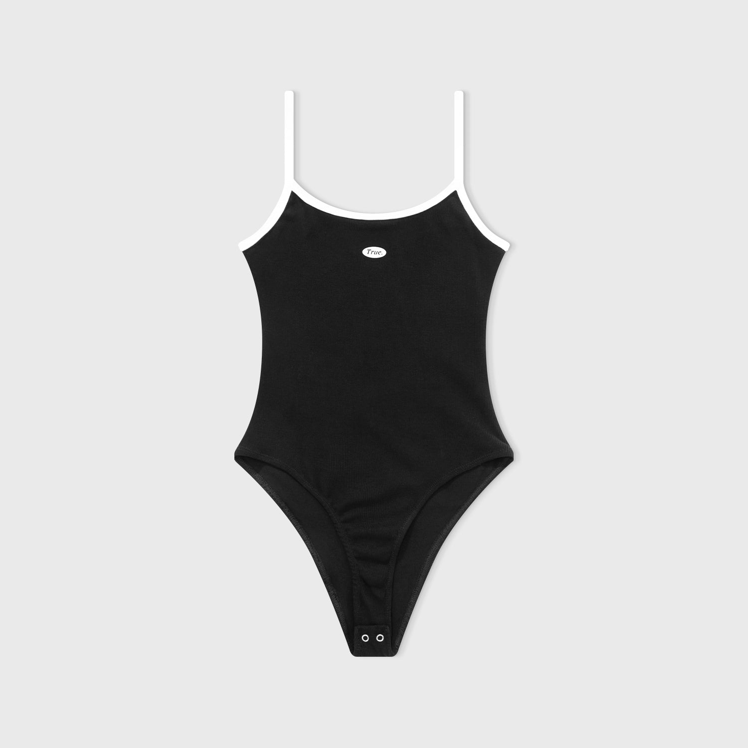 TRUE LOUNGE RIBBED BODY - BLACK