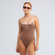 TRUE LOUNGE RIBBED BODY - BROWN