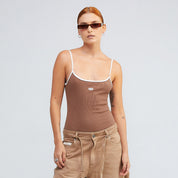TRUE LOUNGE RIBBED BODY - BROWN