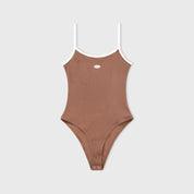 TRUE LOUNGE RIBBED BODY - BROWN