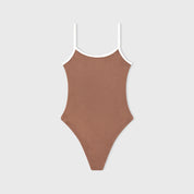 TRUE LOUNGE RIBBED BODY - BROWN