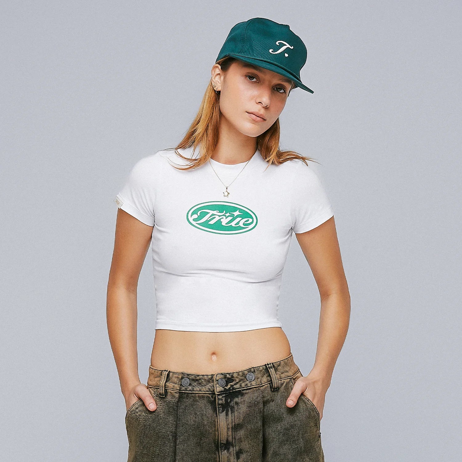 TRUE STAMP SLIM TEE - WHITE