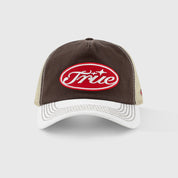 TRUE STAMP TRUCKER CAP - BROWN