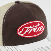 TRUE STAMP TRUCKER CAP - BROWN
