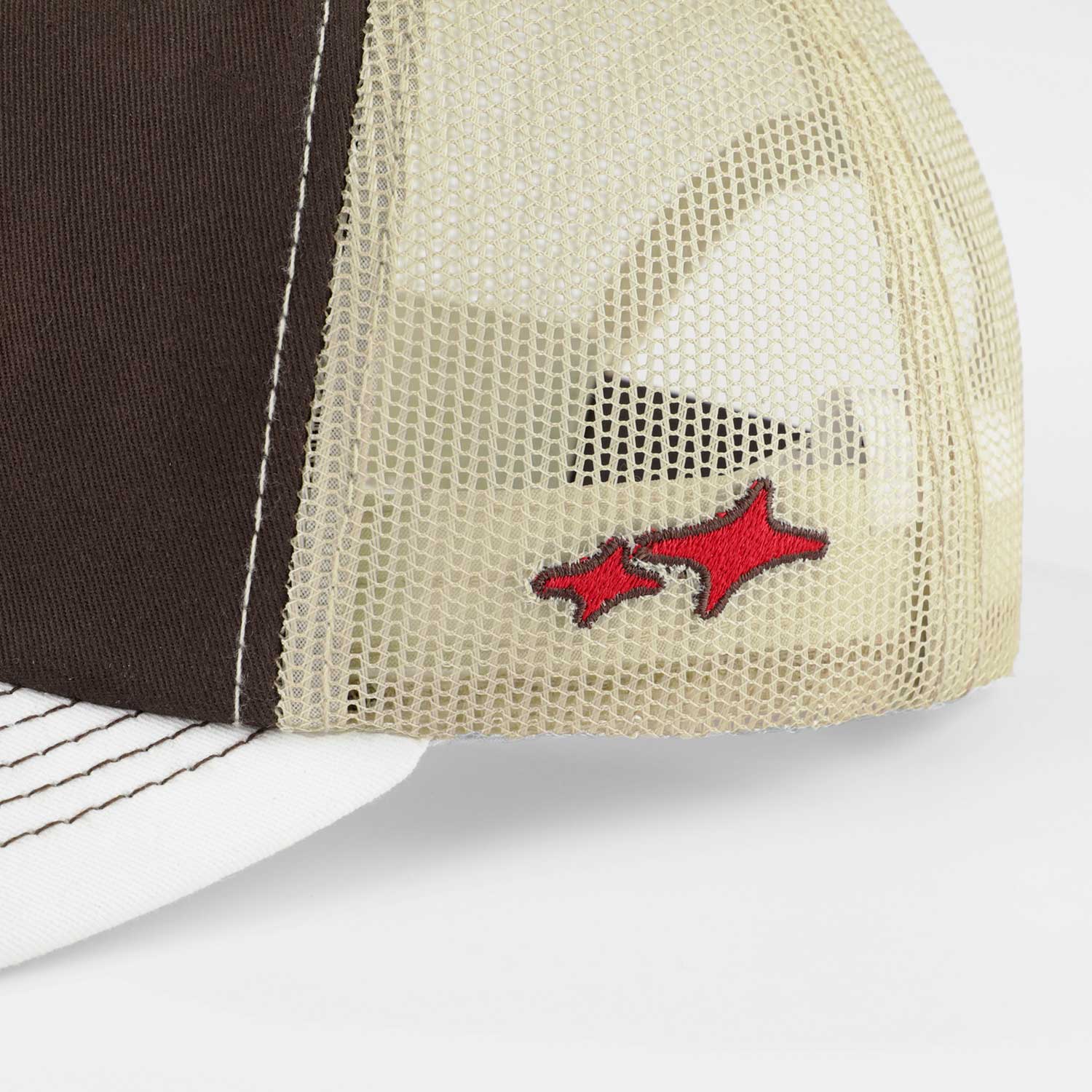 TRUE STAMP TRUCKER CAP - BROWN