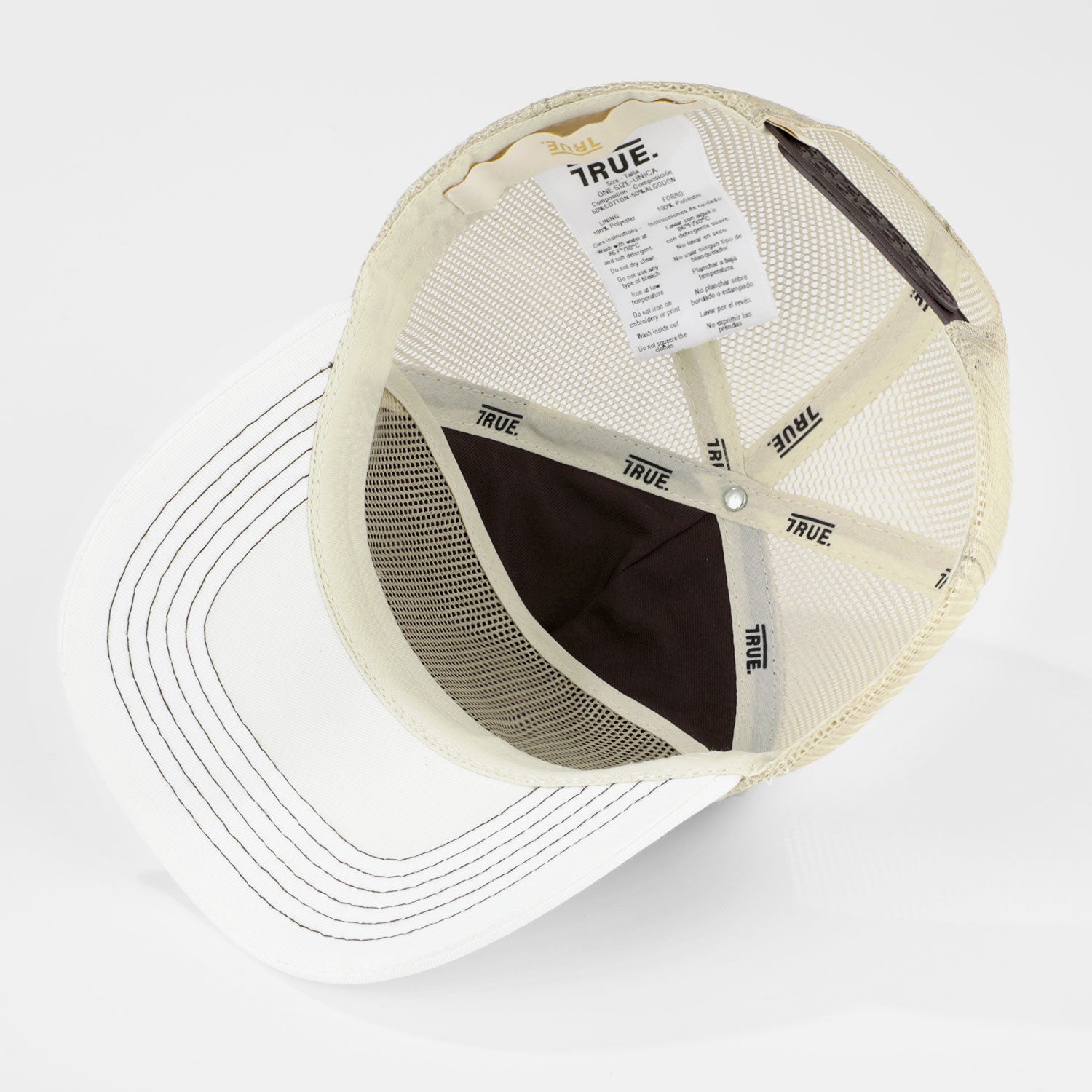 TRUE STAMP TRUCKER CAP - BROWN
