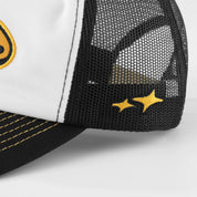 TRUE STAMP TRUCKER CAP - BLACK