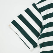 STRIPED BOXY TEE - PINE GREEN