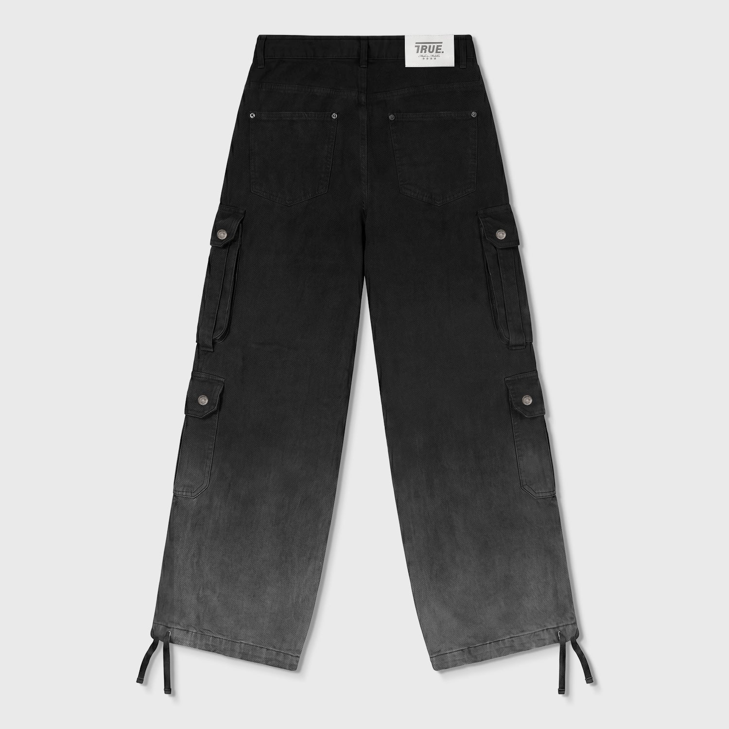 UTILITY POCKET CARGO PANTS - BLACK