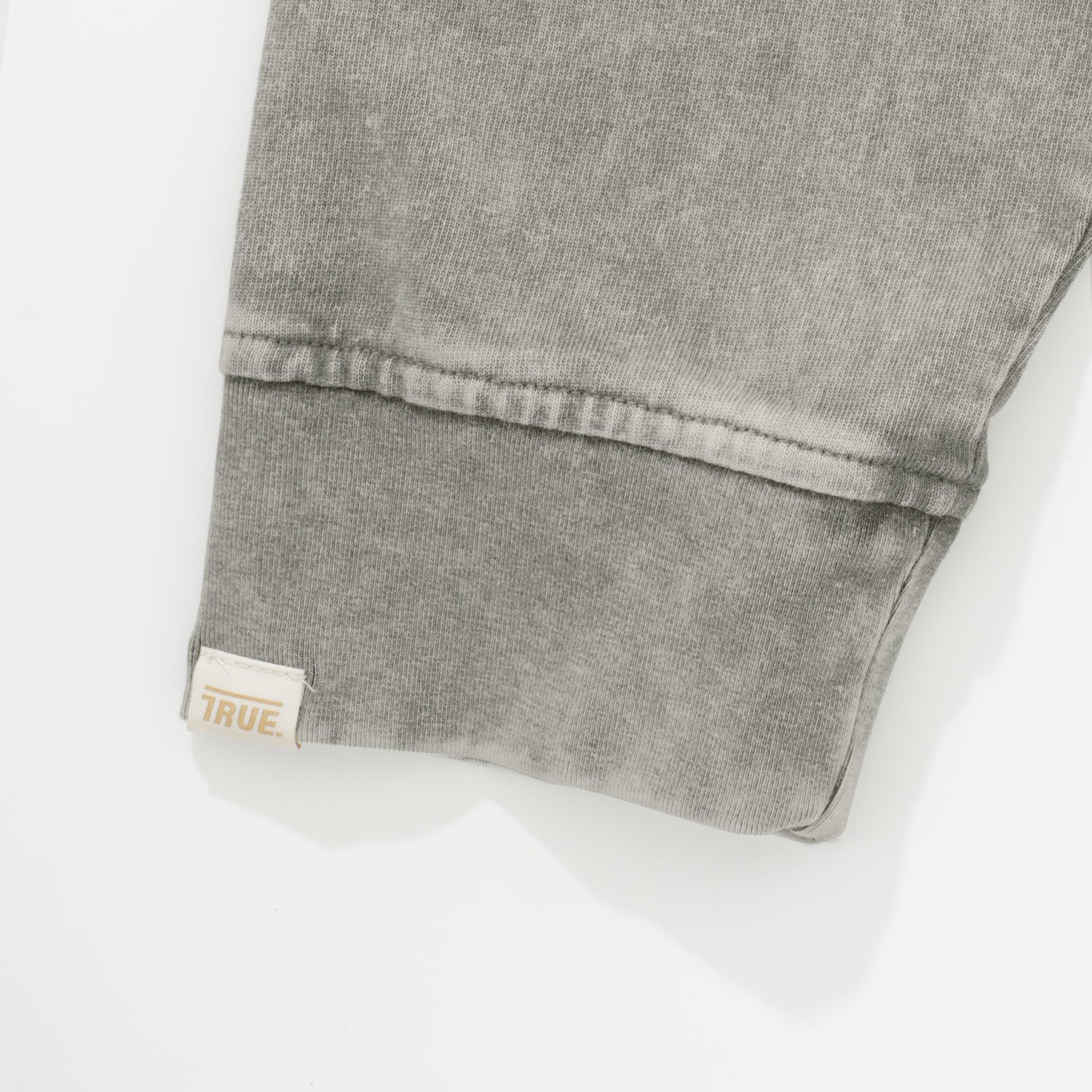 WASHED DOUBLE SLEEVE TEE - GRAY
