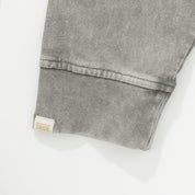 WASHED DOUBLE SLEEVE TEE - GRAY