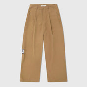 WIDE LEG TROUSERS - KHAKI