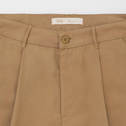 WIDE LEG TROUSERS - KHAKI