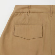 WIDE LEG TROUSERS - KHAKI