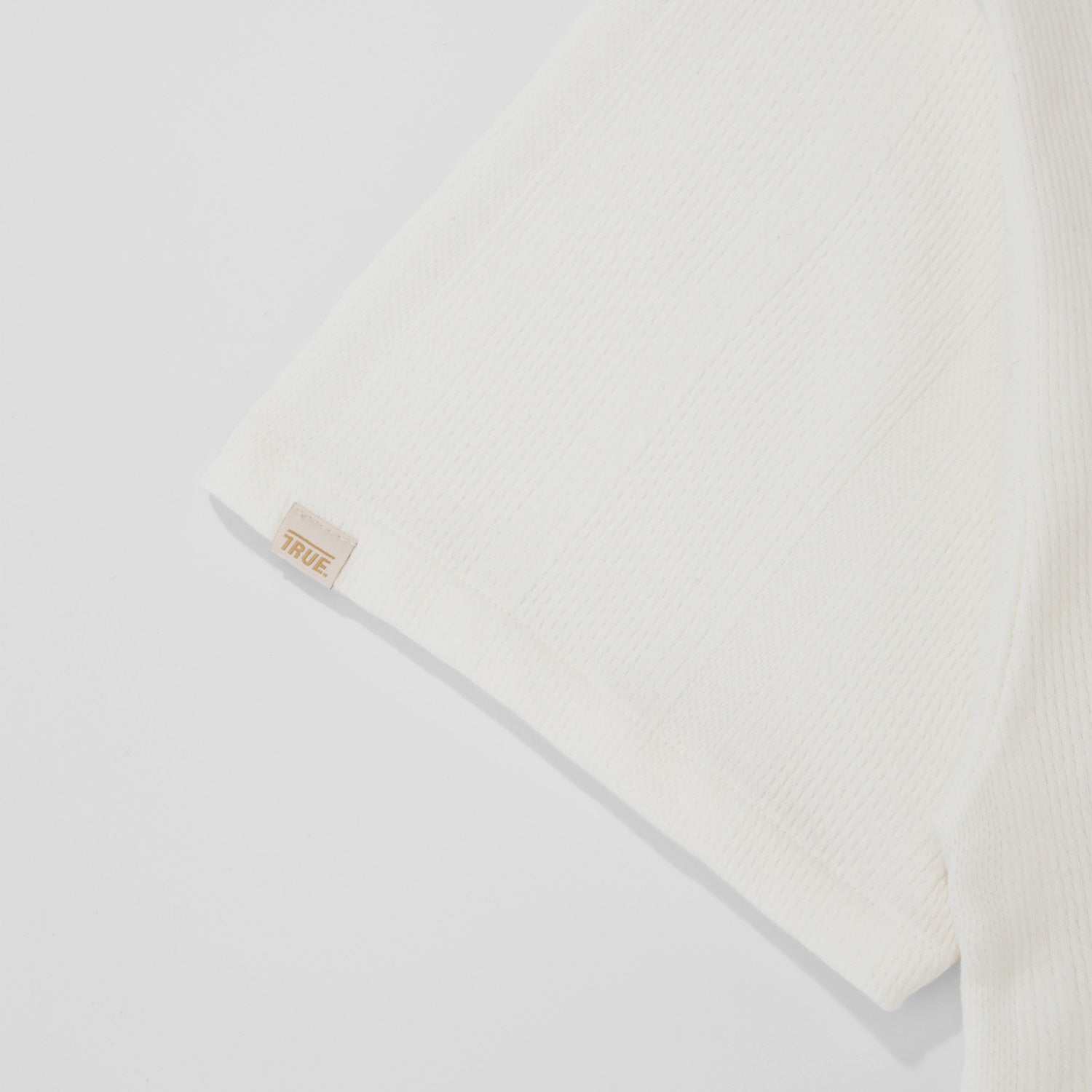 TEXTURED BOXY SHIRT - CREAM