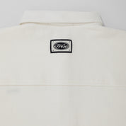 TEXTURED BOXY SHIRT - CREAM