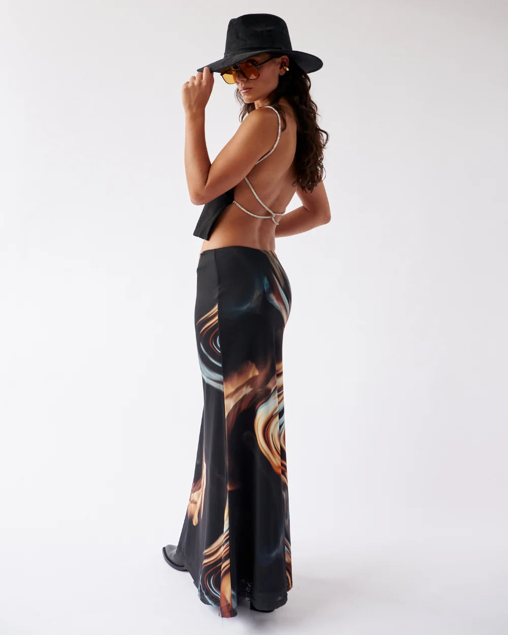 MESH MAXI SKIRT