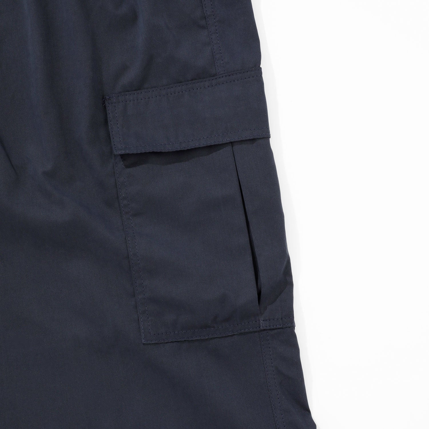 LOOSE FIT CARGO TROUSERS - NAVY BLUE