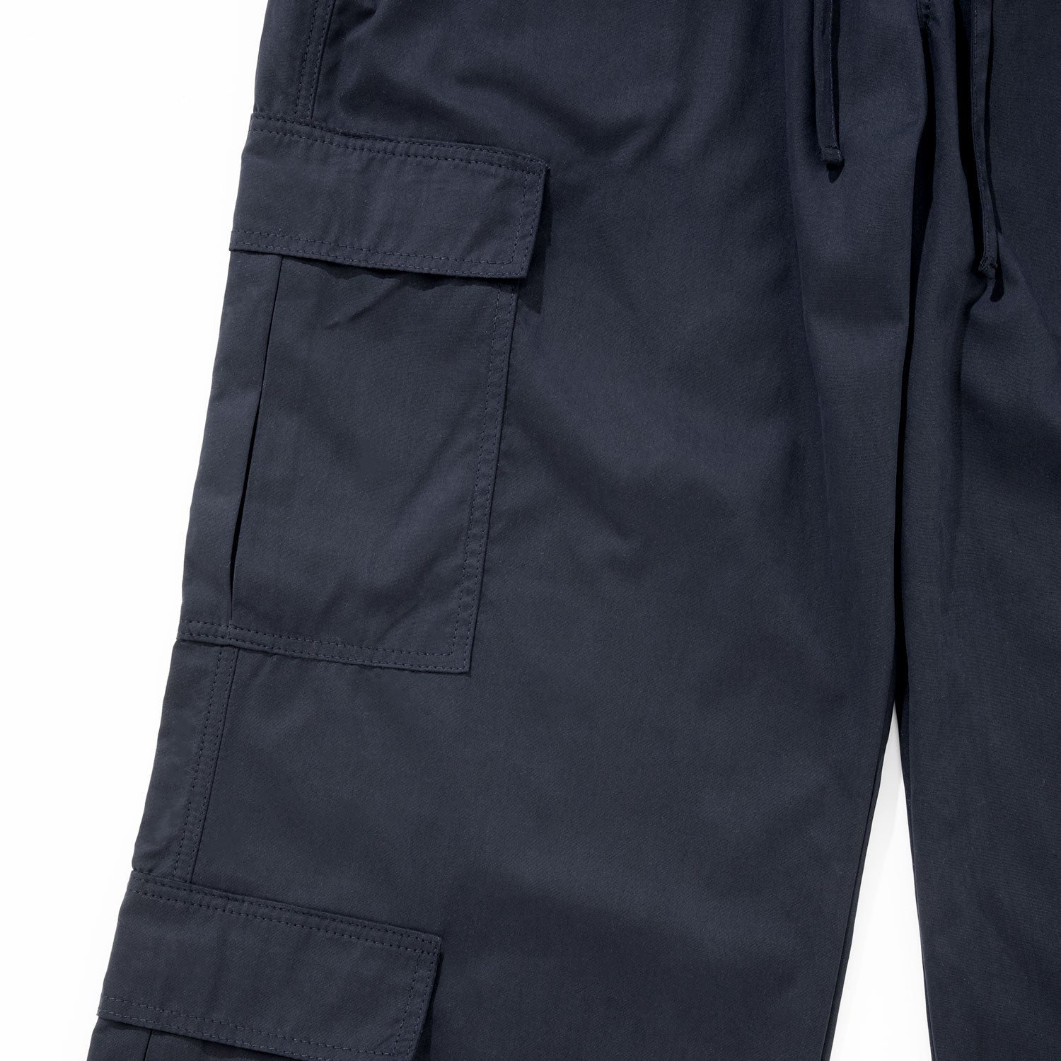 LOOSE FIT CARGO TROUSERS - NAVY BLUE